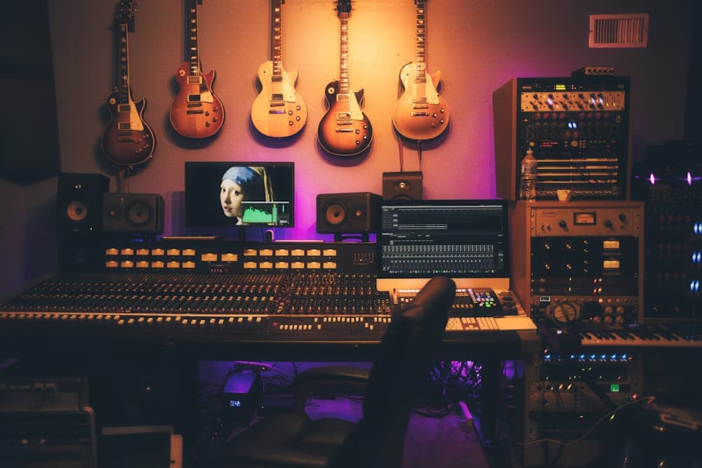 Producer in studio